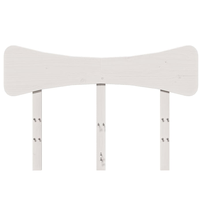 Tăblie de pat, alb, 120 cm, lemn masiv de pin - WALTI WALTI