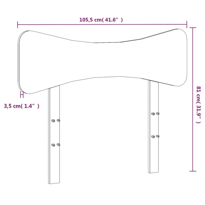 Tăblie de pat, 100 cm, lemn masiv de pin - WALTI WALTI