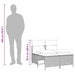 Set mobilier de grădină cu perne, 4 piese, negru, poliratan - WALTI WALTI