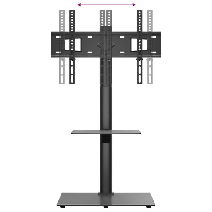 Suport TV pe colț cu 2 niveluri pentru 32-65 inch, negru - WALTI WALTI