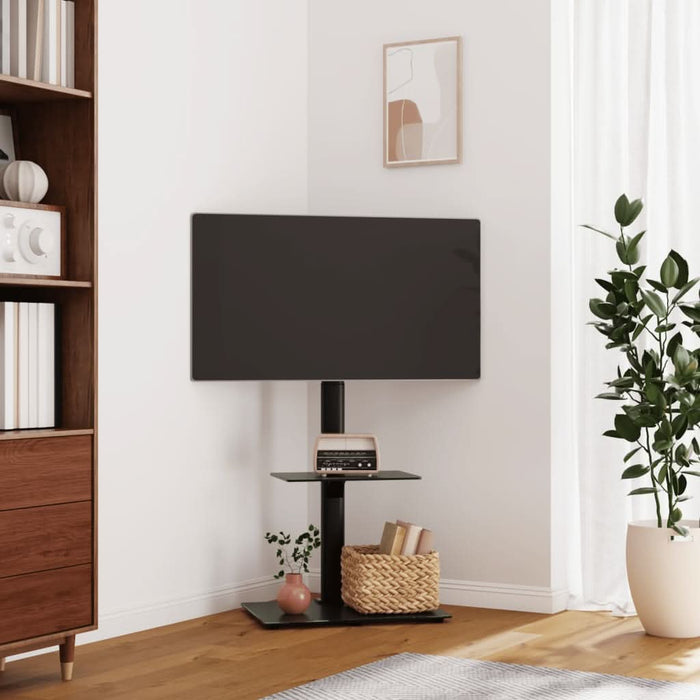 Suport TV pe colț cu 2 niveluri pentru 32-65 inch, negru - WALTI WALTI