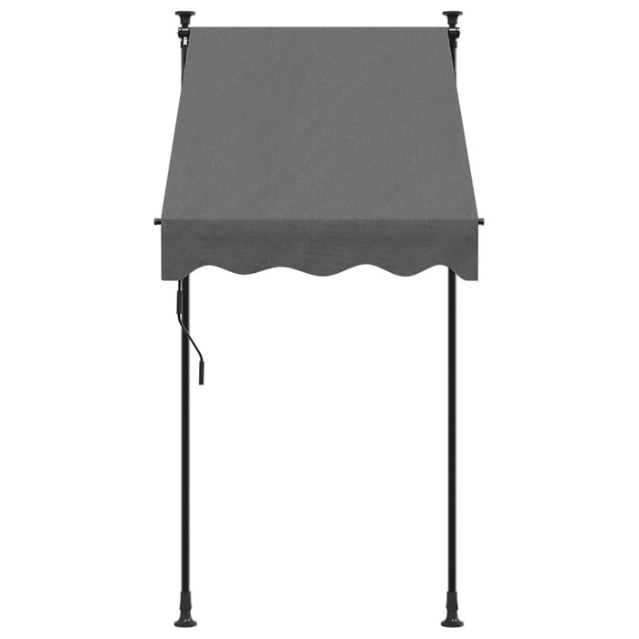 Copertină retractabilă, antracit, 100x150 cm, textil și oțel - WALTI WALTI