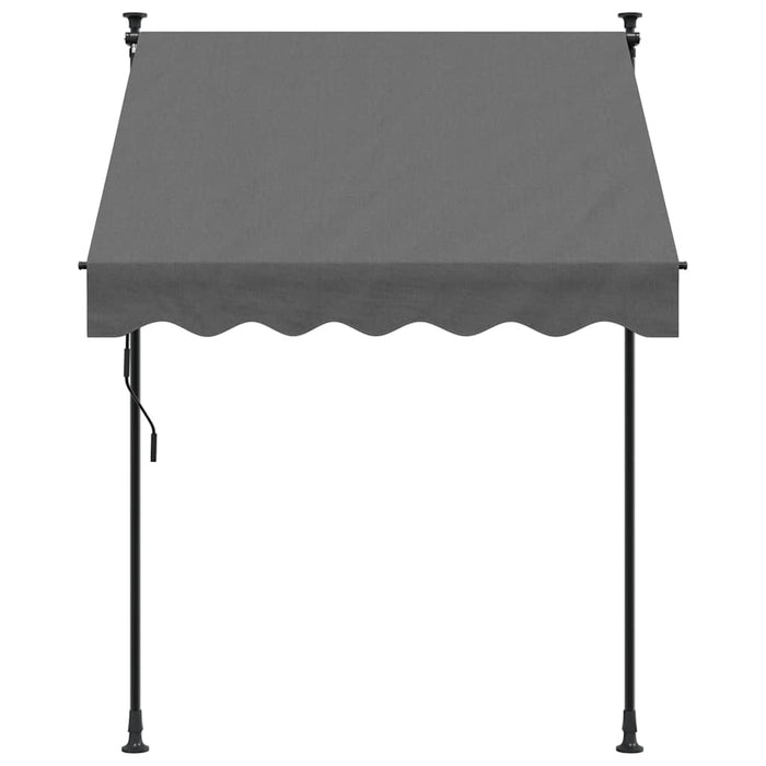 Copertină retractabilă, antracit, 150x150 cm, țesătură și oțel - WALTI WALTI
