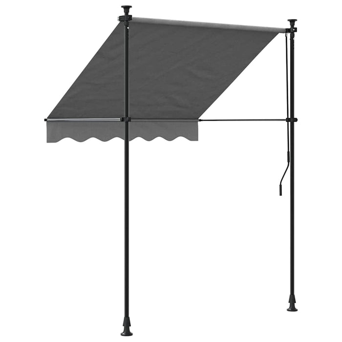 Copertină retractabilă, antracit, 150x150 cm, țesătură și oțel - WALTI WALTI