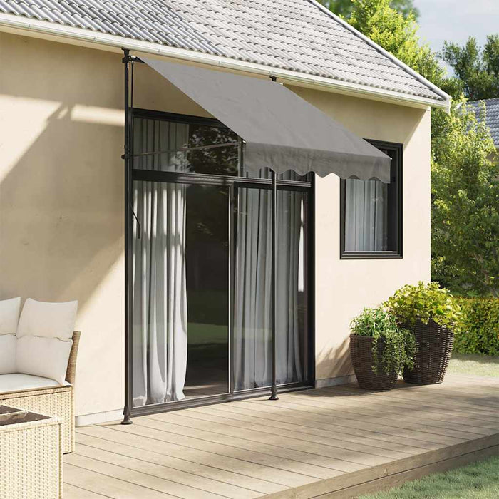 Copertină retractabilă, antracit, 150x150 cm, țesătură și oțel - WALTI WALTI