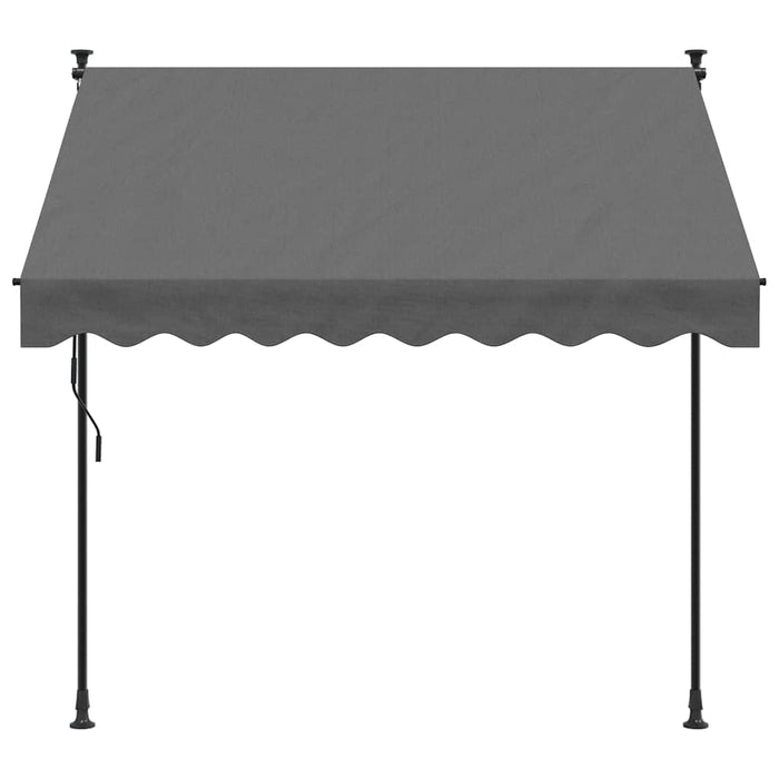 Copertină retractabilă, antracit, 200x150 cm, țesătură și oțel - WALTI WALTI