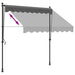 Copertină retractabilă, antracit, 200x150 cm, țesătură și oțel - WALTI WALTI
