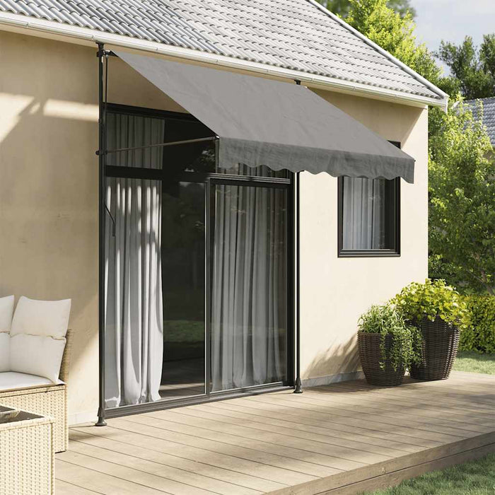 Copertină retractabilă, antracit, 200x150 cm, țesătură și oțel - WALTI WALTI