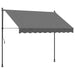Copertină retractabilă, antracit, 250x150 cm, țesătură și oțel - WALTI WALTI