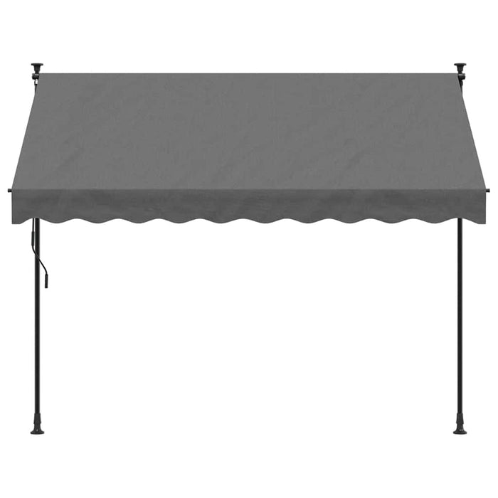 Copertină retractabilă, antracit, 250x150 cm, țesătură și oțel - WALTI WALTI