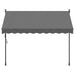 Copertină retractabilă, antracit, 250x150 cm, țesătură și oțel - WALTI WALTI