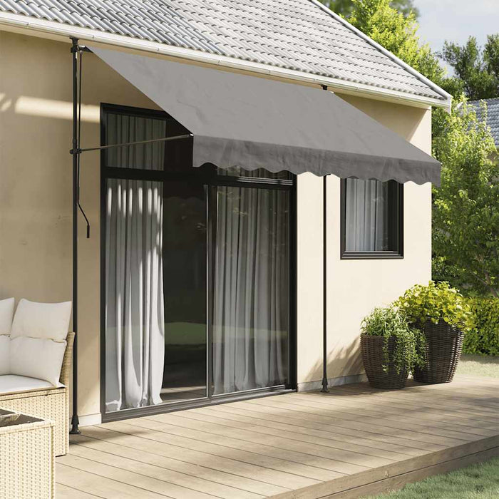 Copertină retractabilă, antracit, 250x150 cm, țesătură și oțel - WALTI WALTI