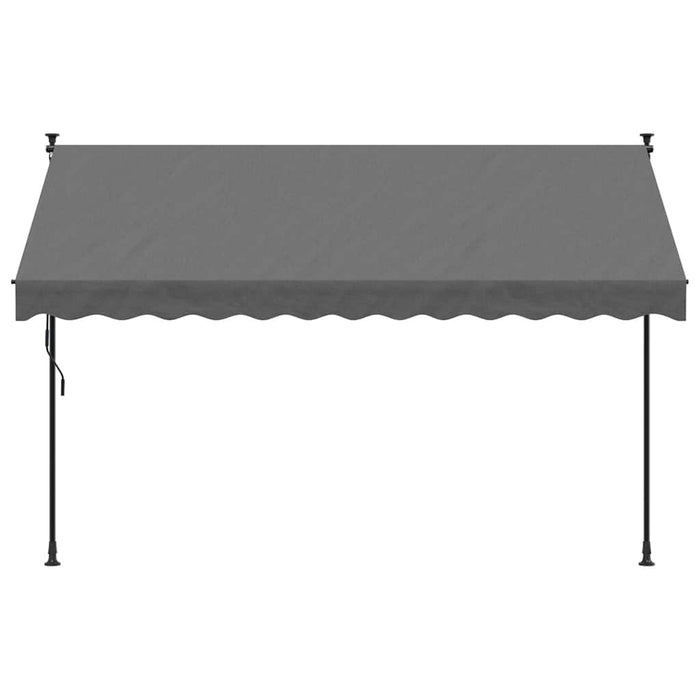 Copertină retractabilă, antracit, 300x150 cm, textil și oțel - WALTI WALTI