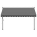Copertină retractabilă, antracit, 300x150 cm, textil și oțel - WALTI WALTI