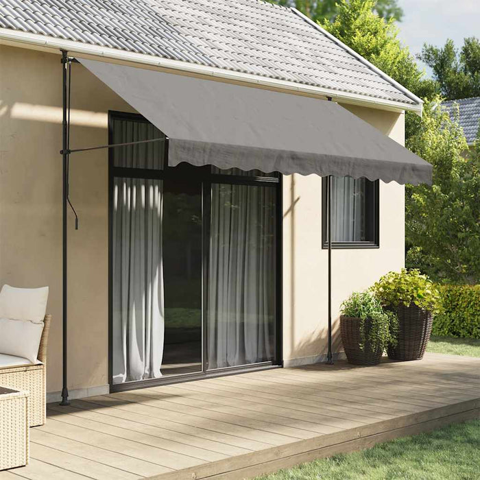 Copertină retractabilă, antracit, 300x150 cm, textil și oțel - WALTI WALTI