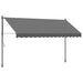 Copertină retractabilă, antracit, 350x150 cm, textil și oțel - WALTI WALTI