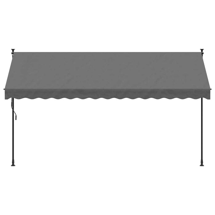 Copertină retractabilă, antracit, 350x150 cm, textil și oțel - WALTI WALTI