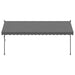 Copertină retractabilă, antracit, 400x150 cm, textil și oțel - WALTI WALTI