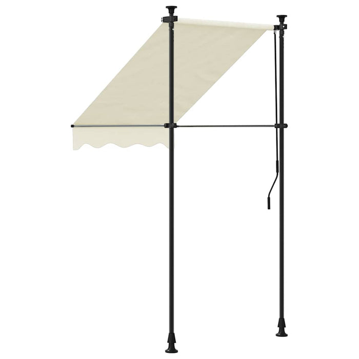 Copertină retractabilă, crem, 100x150 cm, țesătură și oțel - WALTI WALTI