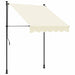 Copertină retractabilă, crem, 200x115 cm, țesătură și oțel - WALTI WALTI