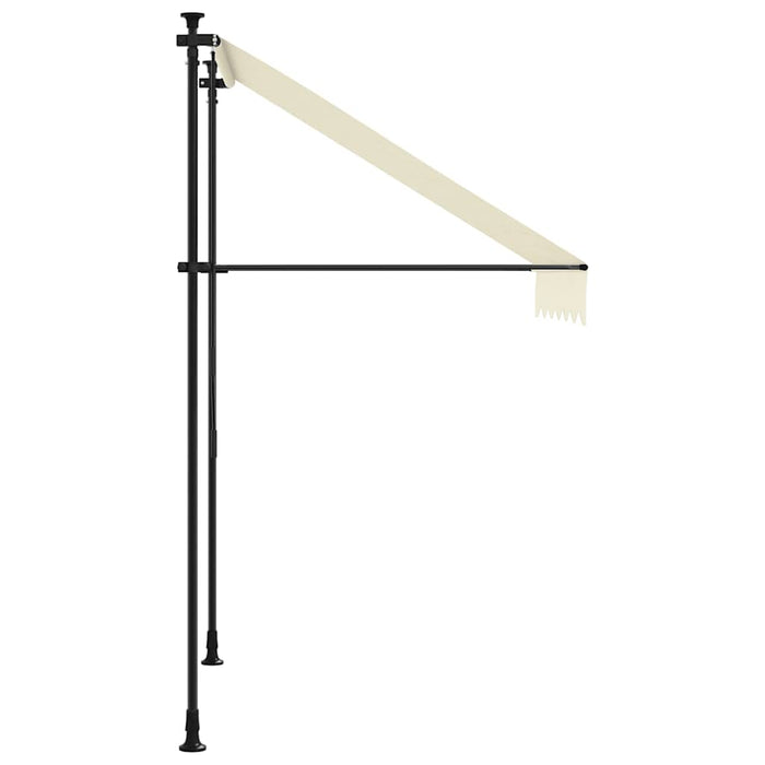 Copertină retractabilă, crem, 200x115 cm, țesătură și oțel - WALTI WALTI