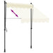 Copertină retractabilă, crem, 200x115 cm, țesătură și oțel - WALTI WALTI