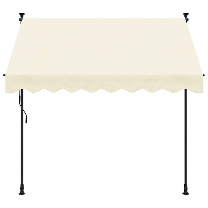 Copertină retractabilă, crem, 250x150 cm, țesătură și oțel - WALTI WALTI