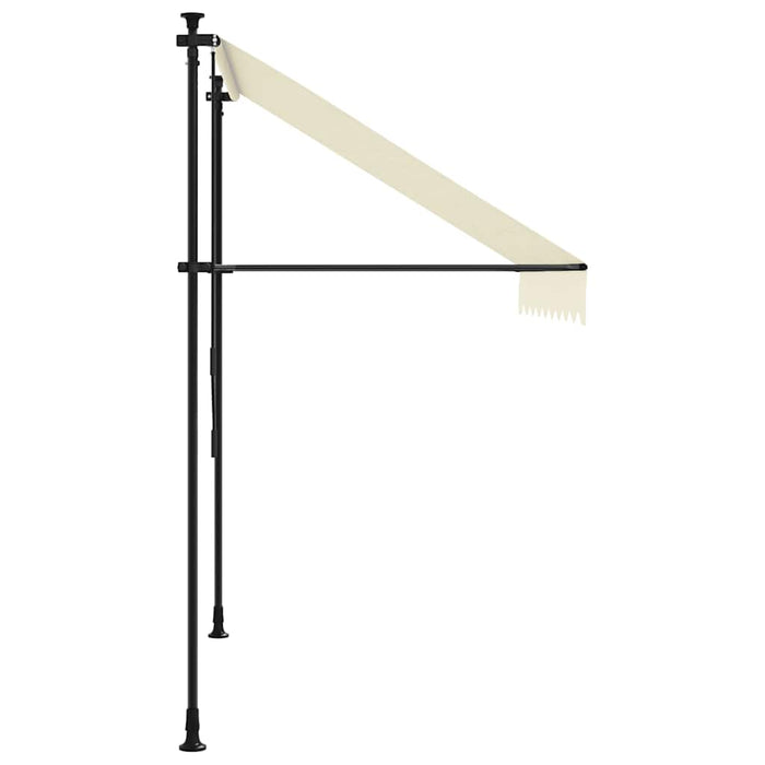 Copertină retractabilă, crem, 250x150 cm, țesătură și oțel - WALTI WALTI