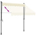 Copertină retractabilă, crem, 250x150 cm, țesătură și oțel - WALTI WALTI