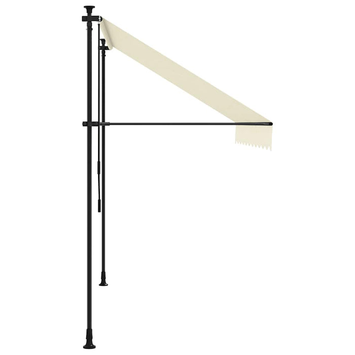 Copertină retractabilă, crem, 300x150 cm, țesătură și oțel - WALTI WALTI