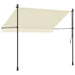 Copertină retractabilă, crem, 300x150 cm, țesătură și oțel - WALTI WALTI