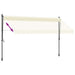 Copertină retractabilă, crem, 350x150 cm, țesătură și oțel - WALTI WALTI