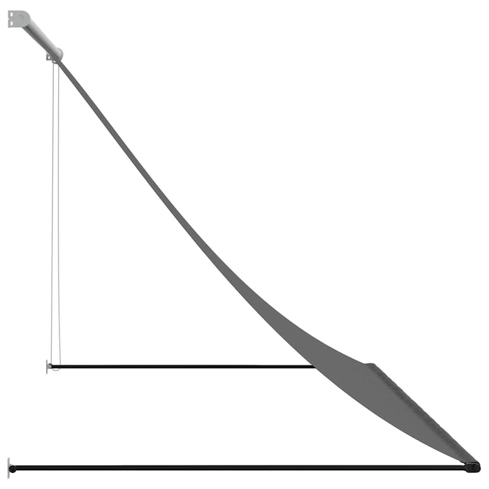 Copertină retractabilă, antracit, 200x150 cm, țesătură și oțel - WALTI WALTI