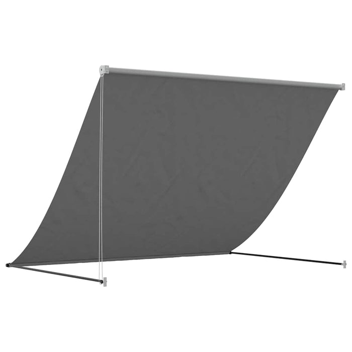 Copertină retractabilă, antracit, 250x150 cm, țesătură și oțel - WALTI WALTI