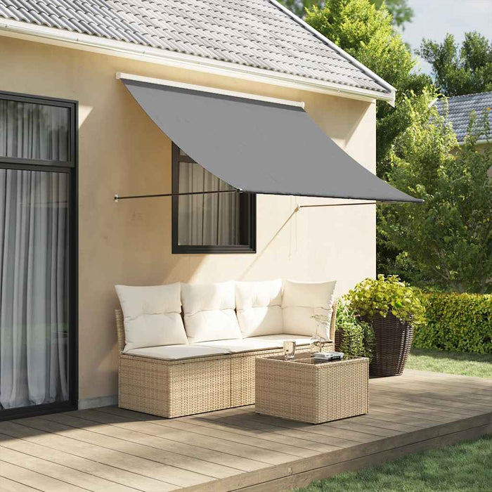 Copertină retractabilă, antracit, 250x150 cm, țesătură și oțel - WALTI WALTI