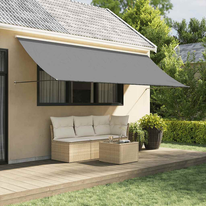 Copertină retractabilă, antracit, 350x150 cm, textil și oțel - WALTI WALTI