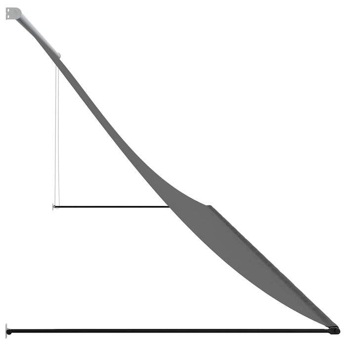 Copertină retractabilă, antracit, 400x150 cm, textil și oțel - WALTI WALTI