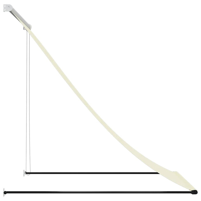 Copertină retractabilă, crem, 150x150 cm, țesătură și oțel - WALTI WALTI