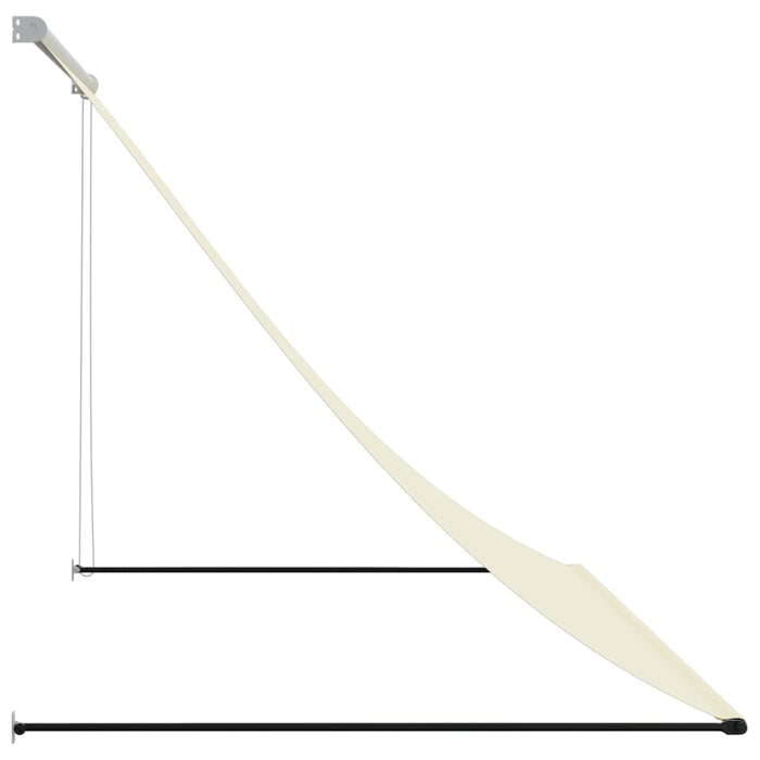 Copertină retractabilă, crem, 200x150 cm, țesătură și oțel WALTI