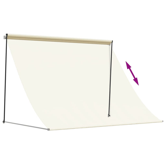 Copertină retractabilă, crem, 200x150 cm, țesătură și oțel WALTI