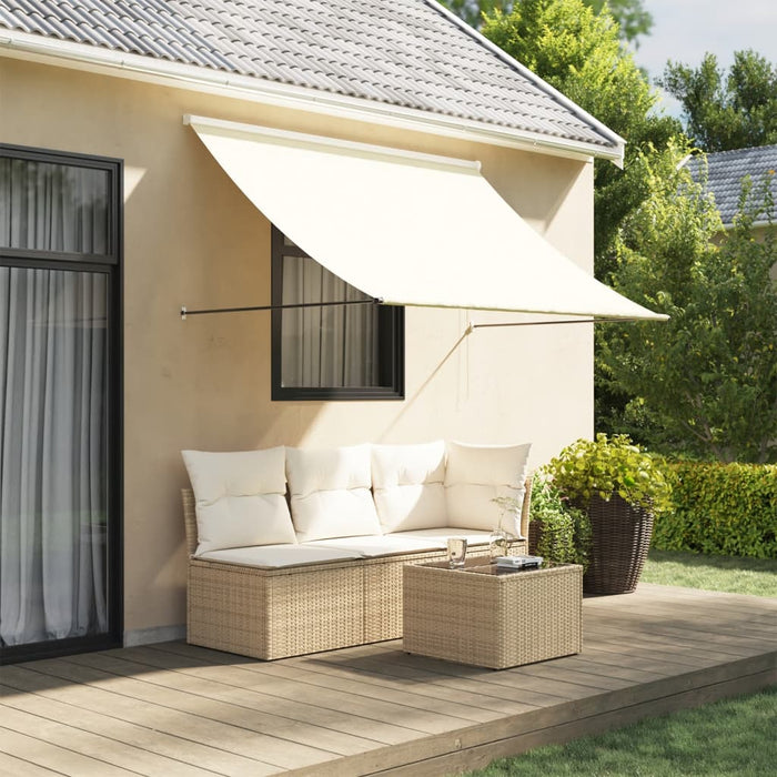 Copertină retractabilă, crem, 200x150 cm, țesătură și oțel WALTI