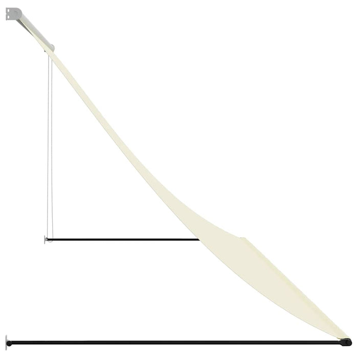 Copertină retractabilă, crem, 300x150 cm, țesătură și oțel - WALTI WALTI