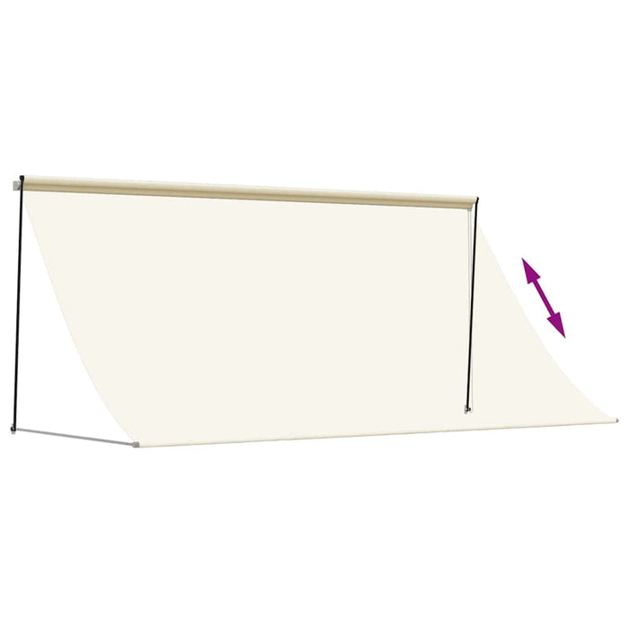 Copertină retractabilă, crem, 300x150 cm, țesătură și oțel - WALTI WALTI