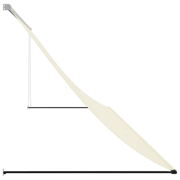 Copertină retractabilă, crem, 400x150 cm, țesătură și oțel - WALTI WALTI