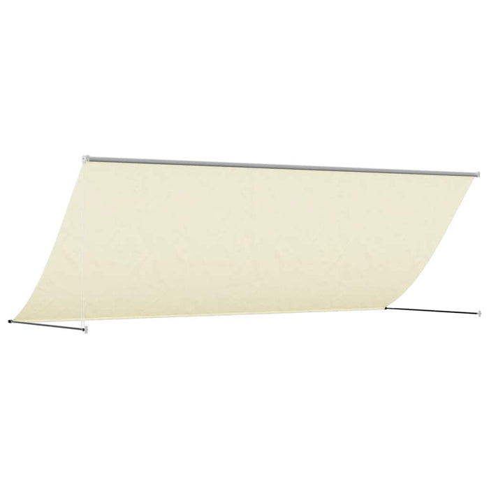Copertină retractabilă, crem, 400x150 cm, țesătură și oțel - WALTI WALTI