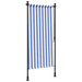 Jaluzea rulou de exterior albastru/alb 100x270 cm țesătură/oțel - WALTI WALTI
