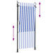 Jaluzea rulou de exterior albastru/alb 100x270 cm țesătură/oțel - WALTI WALTI
