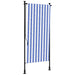 Jaluzea rulou de exterior albastru/alb 120x270 cm țesătură/oțel - WALTI WALTI