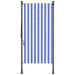 Jaluzea rulou de exterior albastru/alb 120x270 cm țesătură/oțel - WALTI WALTI