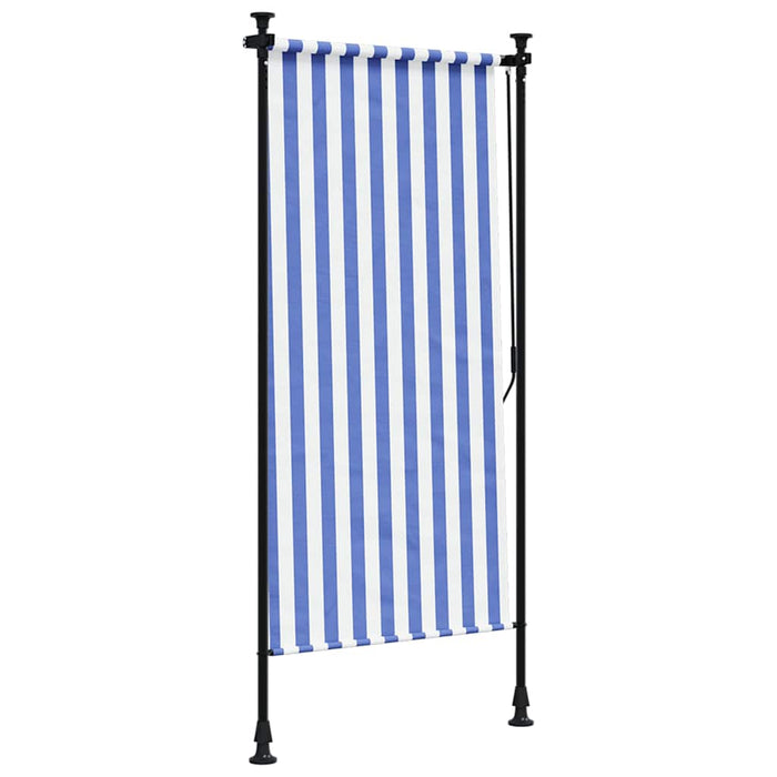 Jaluzea rulou de exterior albastru/alb 120x270 cm țesătură/oțel - WALTI WALTI